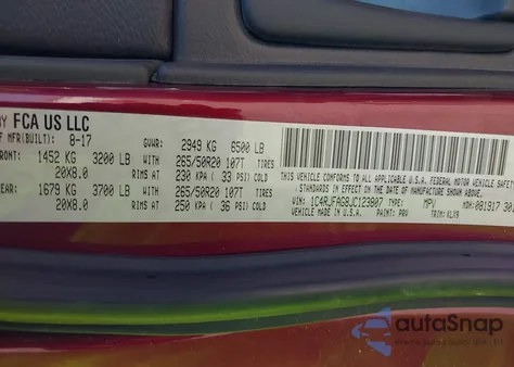 2018 Jeep Grand Cherokee Altitude 4X4 from USA, damaged, VIN 1C4RJFAG8JC123807